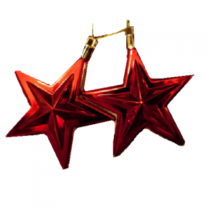 2 Piece Christmas Ornament - Star - Image 1