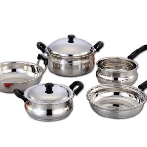 Stainless steel cookware - set of 7 - Image 1