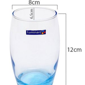 Luminarc ‘Salto Ice Blue’ 6 Piece Glass Set (35cl) - Image 2