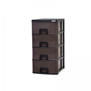 Plastic Daxer 4 Drawers DDC004 Dark