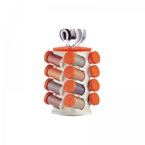 16 in 1 Spice Rack with Cutlery Holder - Image 2