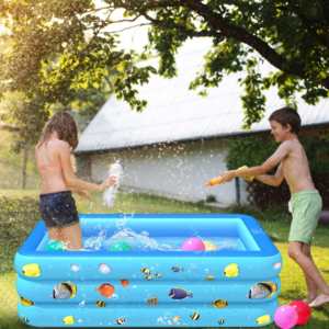 3 Ring Rectangular Inflatable Swimming Pool - Image 2