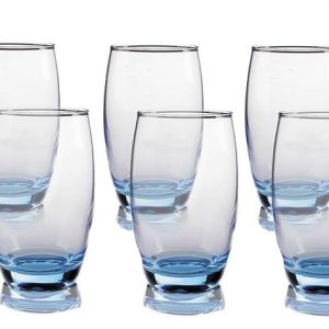 Luminarc ‘Salto Ice Blue’ 6 Piece Glass Set (35cl) - Image 1