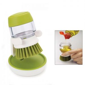 Soap Dispensing Palm Brush With Stand - Image 3