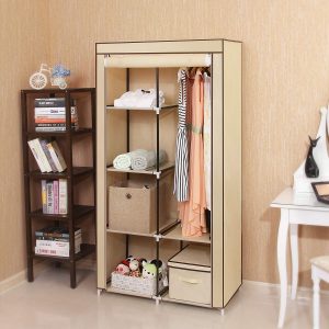 Foldable Storage Wardrobe Closet Single Door - Image 2