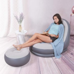 Avenli Deluxe Lounger with Stool (Inflatable) - Image 3