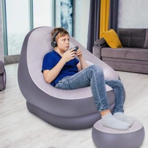 Avenli Deluxe Lounger with Stool (Inflatable) - Image 4