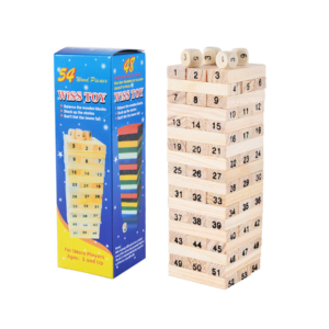 54 pieces Wooden Jenga Blocks Wiss Toy - Image 1