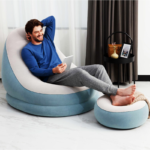 Inflatable-Lounger-with-Ottoman-Stool