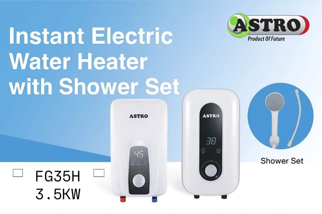 Astro Instant Electric Water Heater with Shower Set 3.5KW