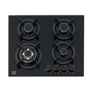 Novo Luxury 4 Burner Glass Top Gas Cooker Hob with FFD – H46A - Image 1