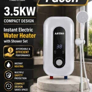 Astro Instant Electric Water Heater with Shower Set 3.5KW